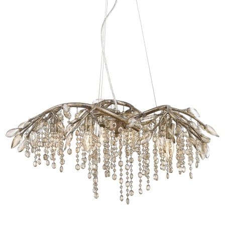 Golden Lighting Autumn Twilight 6 Light 31" Wide Crystal Abstract Chandelier Mystic Gold